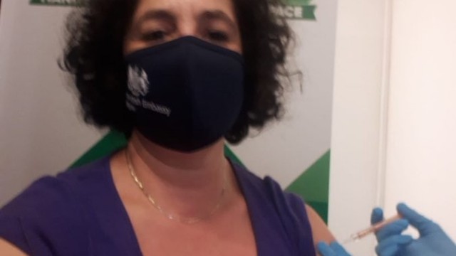 Посол Великої Британії в Україні зробила щеплення вакциною AstraZeneca
