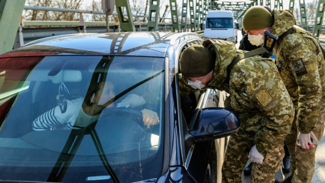 на границе