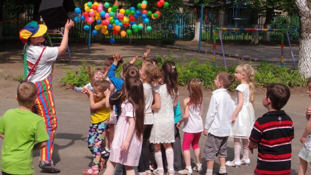 діти, свято, клоуни, анімація
