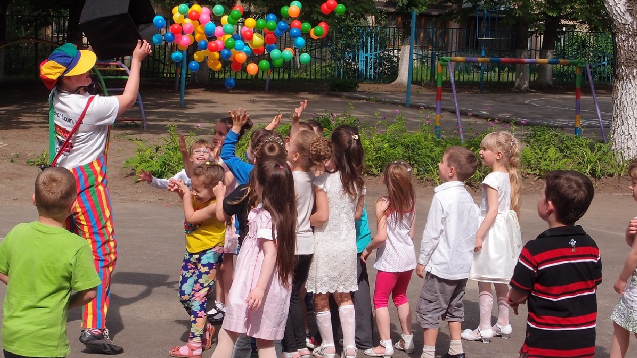 діти, свято, клоуни, анімація