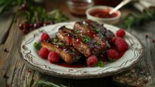Малиновый соус к мясу и птице: рецепт на зиму Малиновий соус до м'яса та птиці