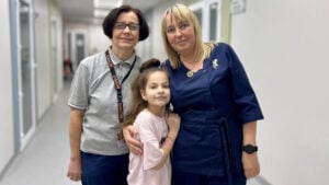 пацієнтка з лікарями
