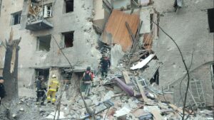 будинок у Запоріжжі після ракетного удару
